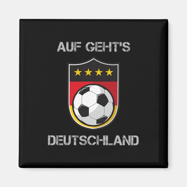 Tyskland fotbollslag Deutschland National  Magnet (Framsidan)