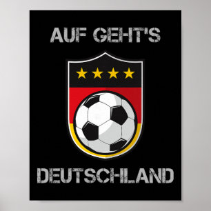Tyskland fotbollslag Deutschland nationell Poster