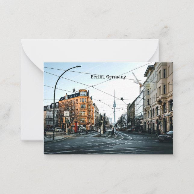 Tyskland foto, i centrala Berlin Anteckningskort (Framsida)