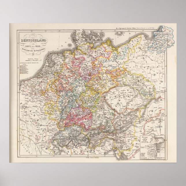 Tyskland från 1495 till 1618 poster (Framsidan)