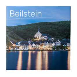 Tyskland från Beilstein Moselle Rheinland-Pfalz Kakelplatta