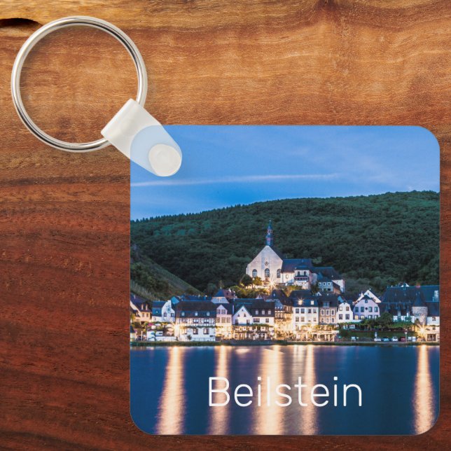 Tyskland från Beilstein Moselle Rheinland-Pfalz Nyckelring (Framsida)