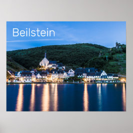 Tyskland från Beilstein Moselle Rheinland-Pfalz Poster