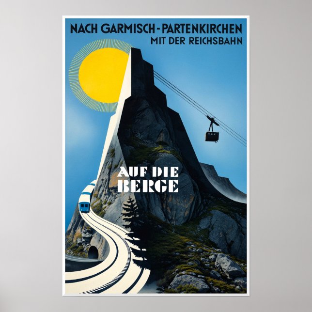Tyskland, Garmisch Partenkirchen Affisch (Framsidan)