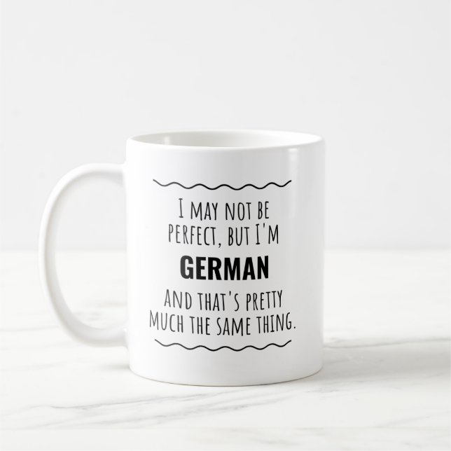 Tyskland Gift Idea på tyska Kaffemugg (Vänster)