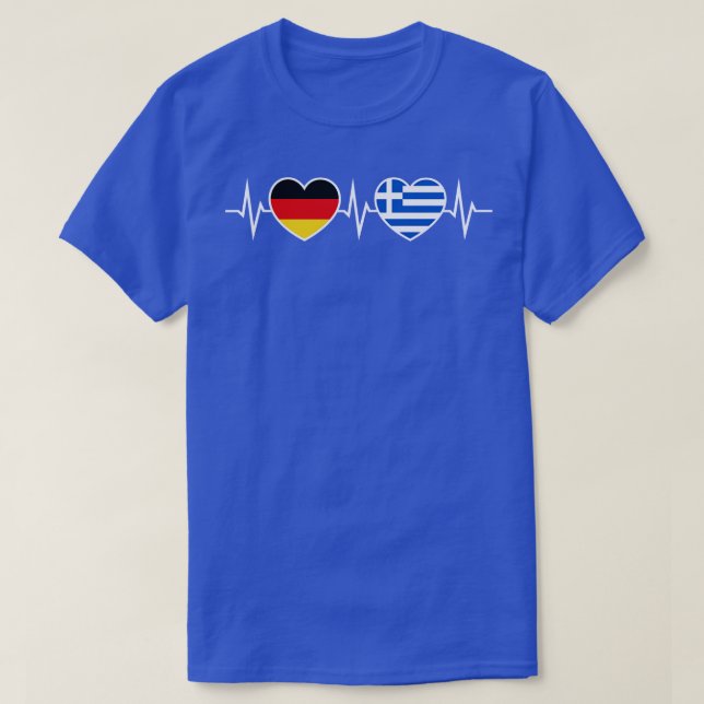 Tyskland Grekland två hörn T Shirt (Design framsida)