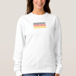 Tyskland HEARTS FLAGGA Womens Sweatshirt T Shirt
