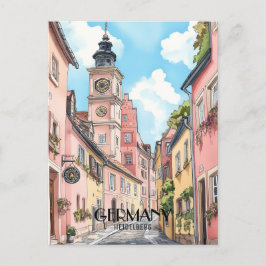 Tyskland Heidelberg Travel Vykort