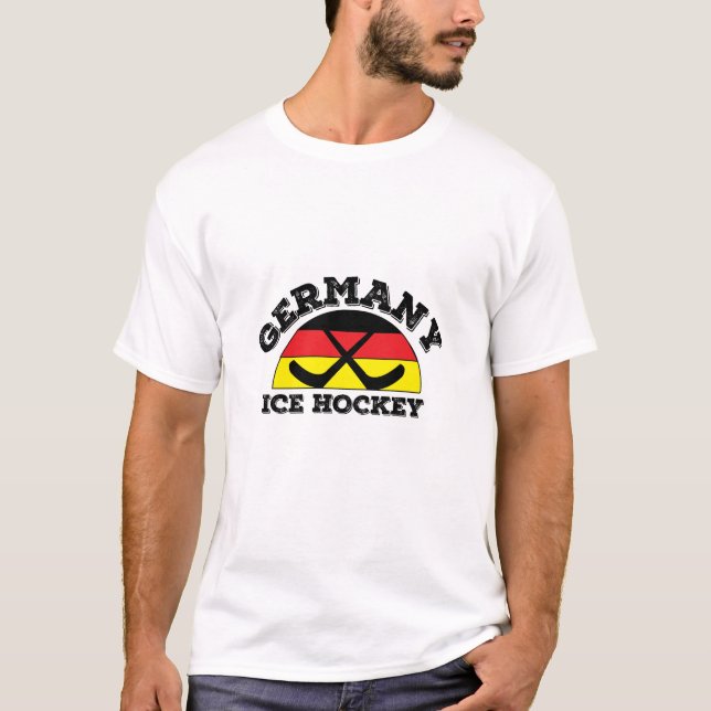 Tyskland Ishockey T Shirt (Framsida)