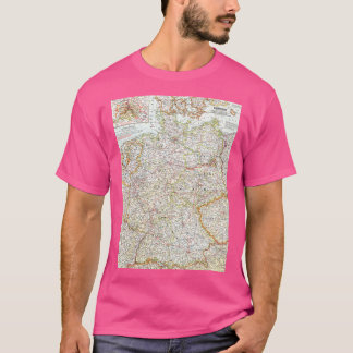 Tyskland järnväg karta 16k t shirt
