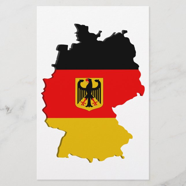 Tyskland karta flygblad (Framsidan)