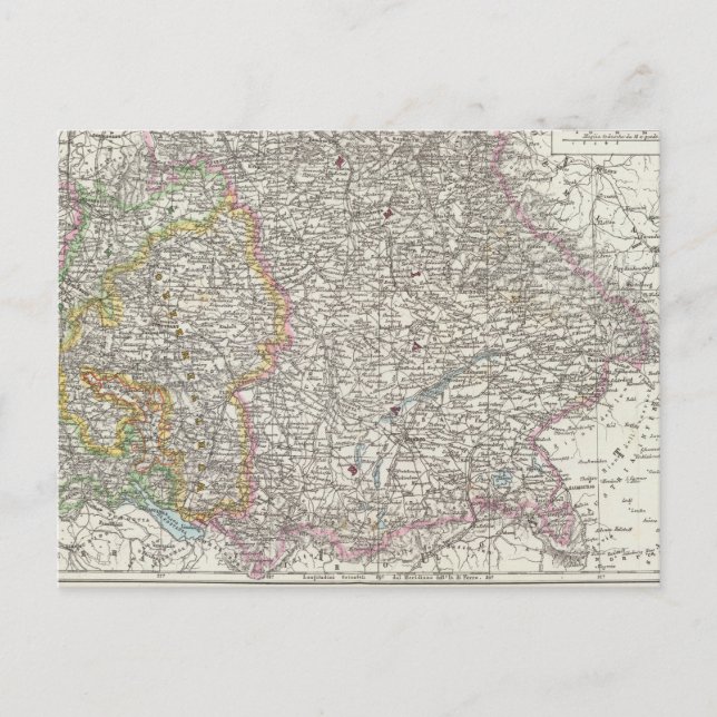 Tyskland Karta Vykort (Framsida)