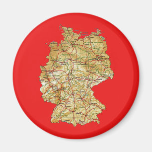 Tyskland kartamagnet magnet