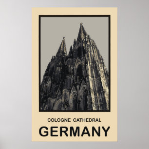 Tyskland katedral i Köln Poster