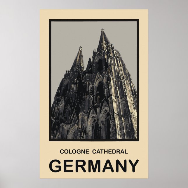 Tyskland katedral i Köln Poster (Framsidan)