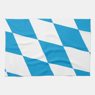 Tyskland kökshandduk med Flagga av Bayern
