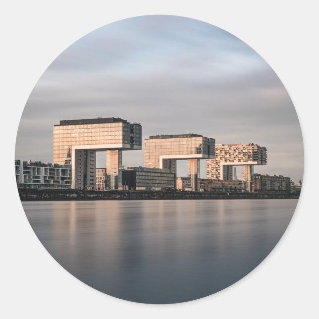 Tyskland Köln Runt Klistermärke (Framsida)