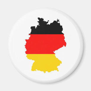 tyskland land flagga karta-formsgroman magnet
