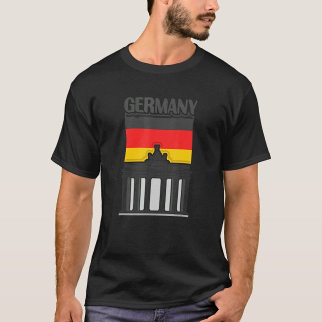 Tyskland Land T Shirt (Framsida)