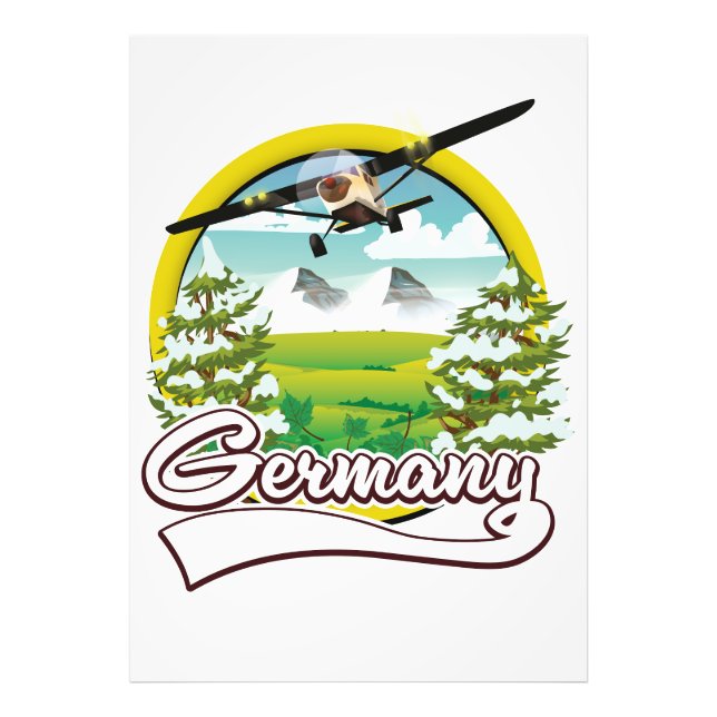 Tyskland logotyp för resor fototryck (Framsidan)