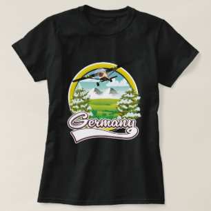 Tyskland logotyp för resor t shirt