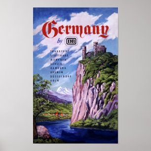 Tyskland med tåg poster