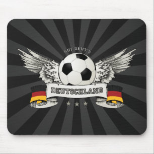 Tyskland mousepad för fotbolllandslagsupporter musmatta