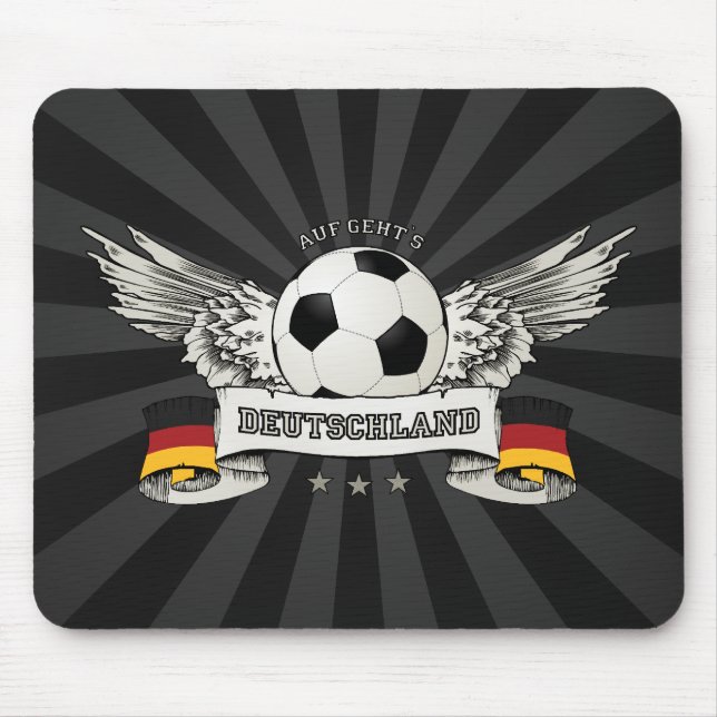 Tyskland mousepad för fotbolllandslagsupporter musmatta (Framsidan)