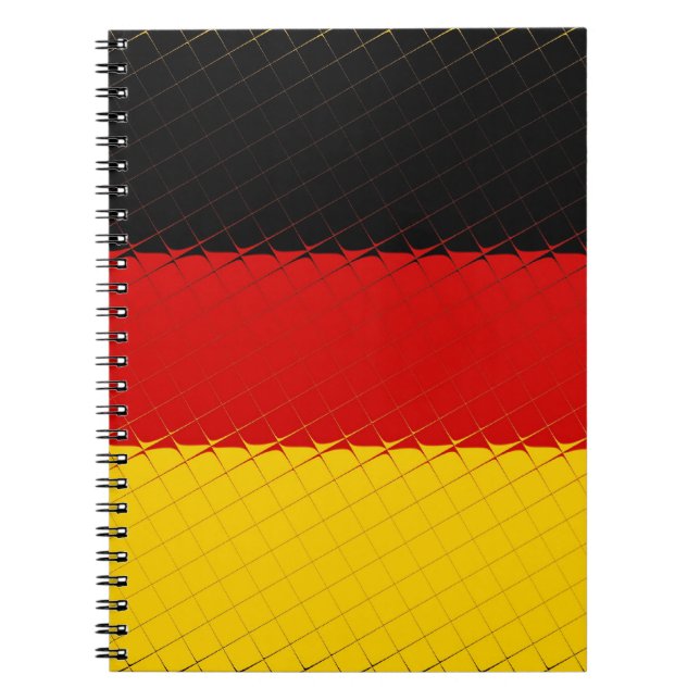 Tyskland nationell Flagga Anteckningsbok (Framsidan)