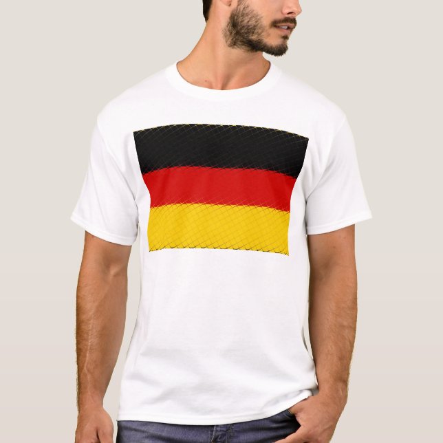 Tyskland nationell Flagga T Shirt (Framsida)
