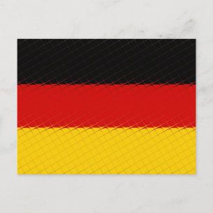 Tyskland nationell Flagga Vykort