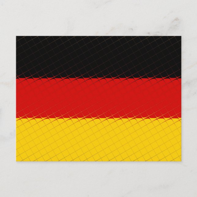 Tyskland nationell Flagga Vykort (Framsida)
