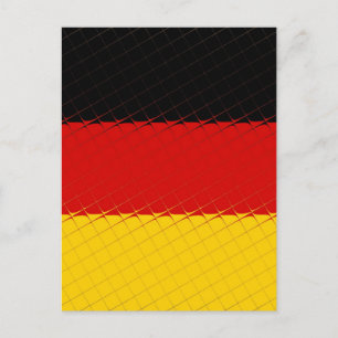 Tyskland nationell Flagga Vykort