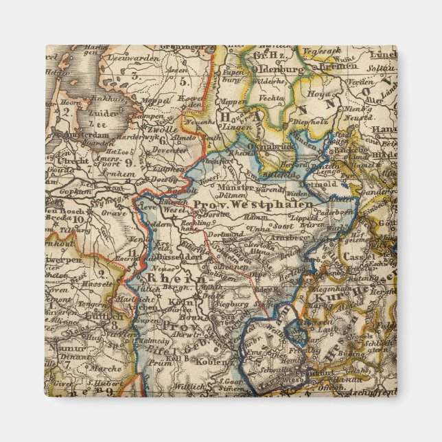 Tyskland, Nederländerna och Belgien Magnet (Framsidan)