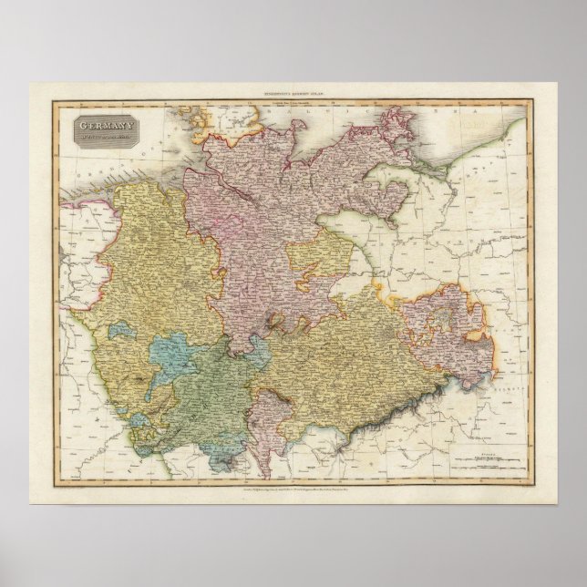 Tyskland norr om Mayan Poster (Framsidan)