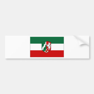 Tyskland norr Rhine flagga Bildekal