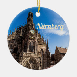 Tyskland Nürnberg Bavaria Julgransprydnad Keramik