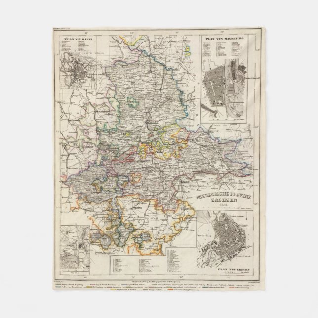 Tyskland och Prussia Fleecefilt (Framsidan)