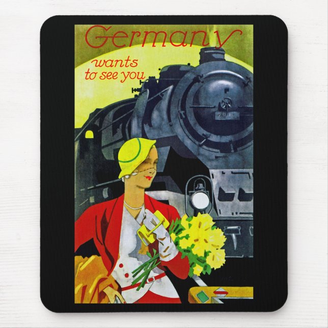 Tyskland önskningar att se dig musmatta (Framsidan)