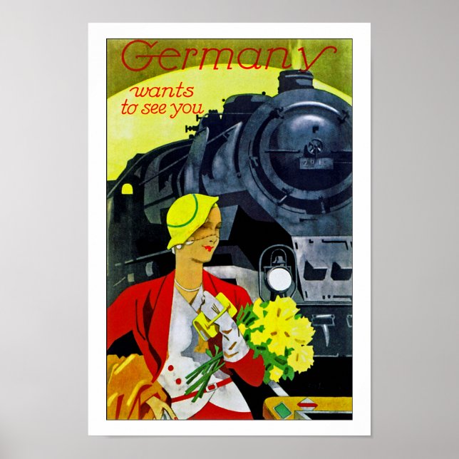 Tyskland önskningar att se dig poster (Framsidan)