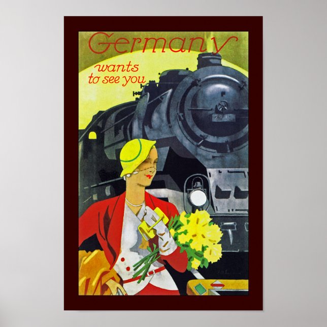 Tyskland önskningar att se dig poster (Framsidan)