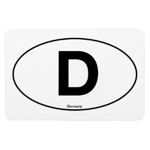 Tyskland Oval Magnet