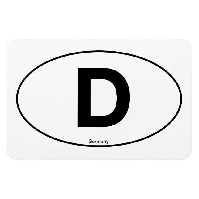 Tyskland oval magnet (Horisontell)