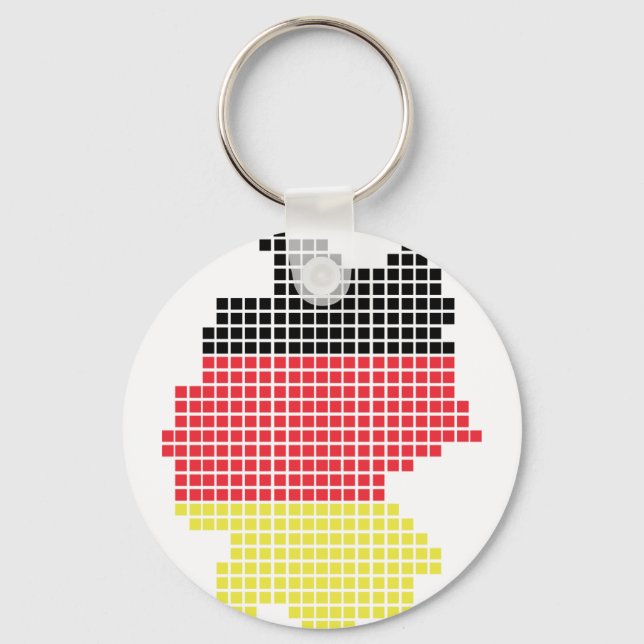 tyskland pixelflagga nyckelring (Framsida)