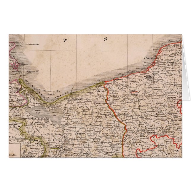 Tyskland, Polen 2 Hälsningskort (Framsidan Horizontal)