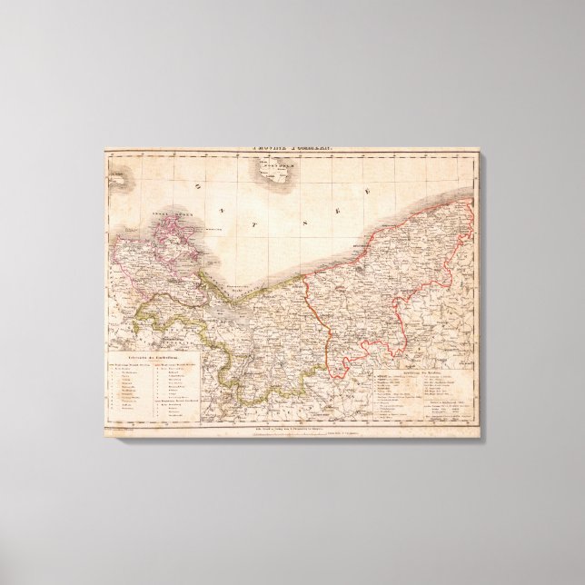 Tyskland, Polen Canvastryck (Framsida)