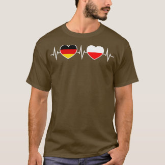 Tyskland Polen Heartslag T Shirt