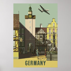 Tyskland Poster Vintage resor