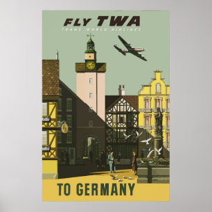 Tyskland Poster Vintage resor