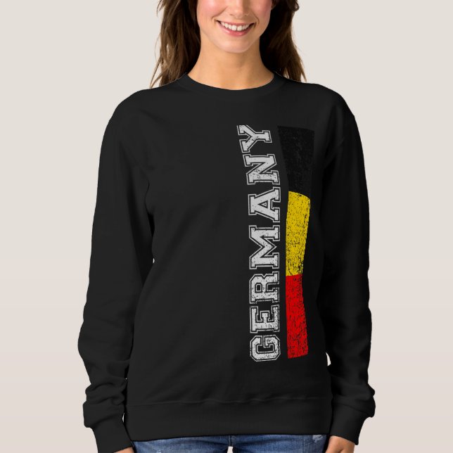 Tyskland Pridet Land Support German Flagga T Shirt (Framsida)